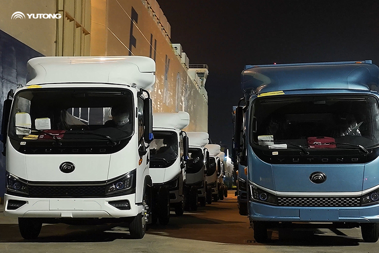 Camiones ligeros de Yutong entregados a México en lotes