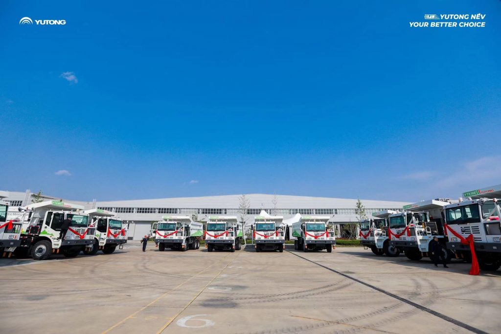 10 Yutong YTK90E Battery Electric Mining Trucks Delivered to Thailand!