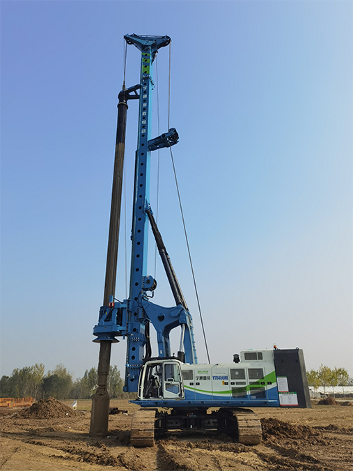 Yutong electric piling rig construction case- YTR456HE in shandong Province (Northern china)