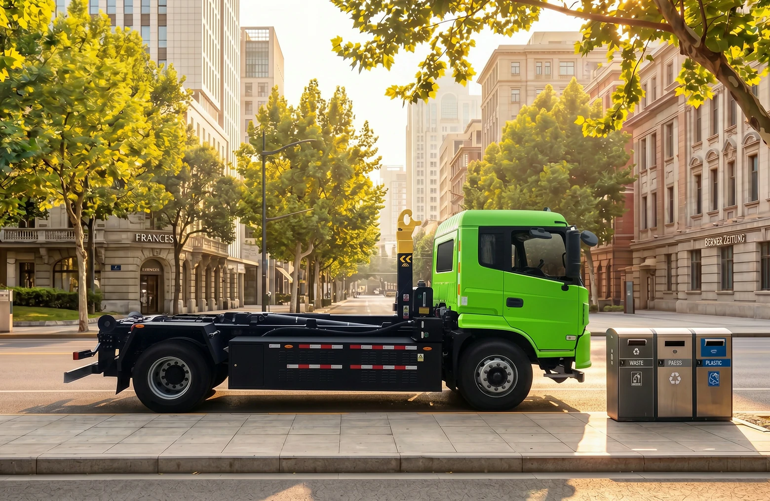 18-Ton Electric Hook-Lift Refuse Truck