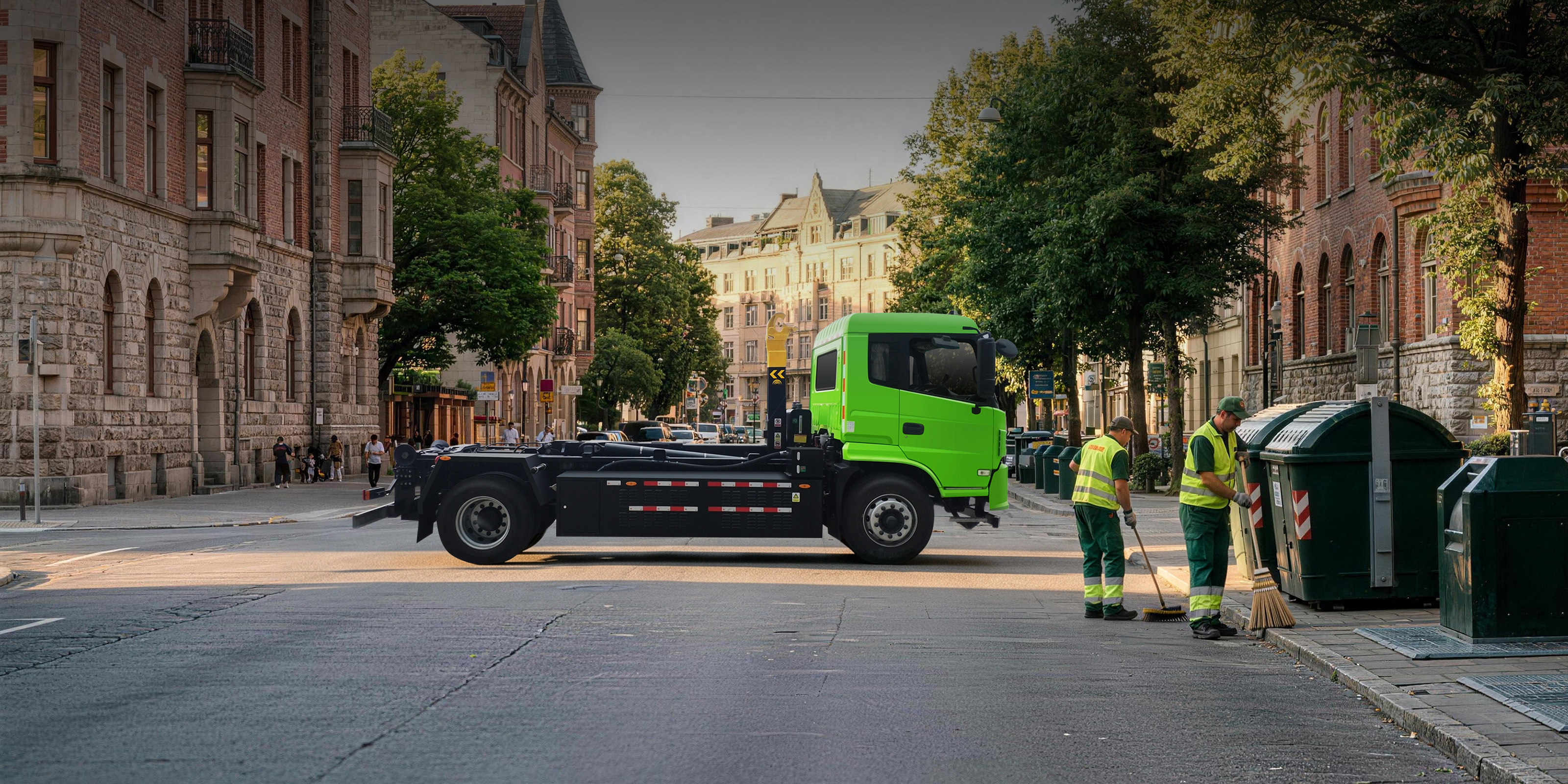 18-Ton Electric Hook-Lift Refuse Truck