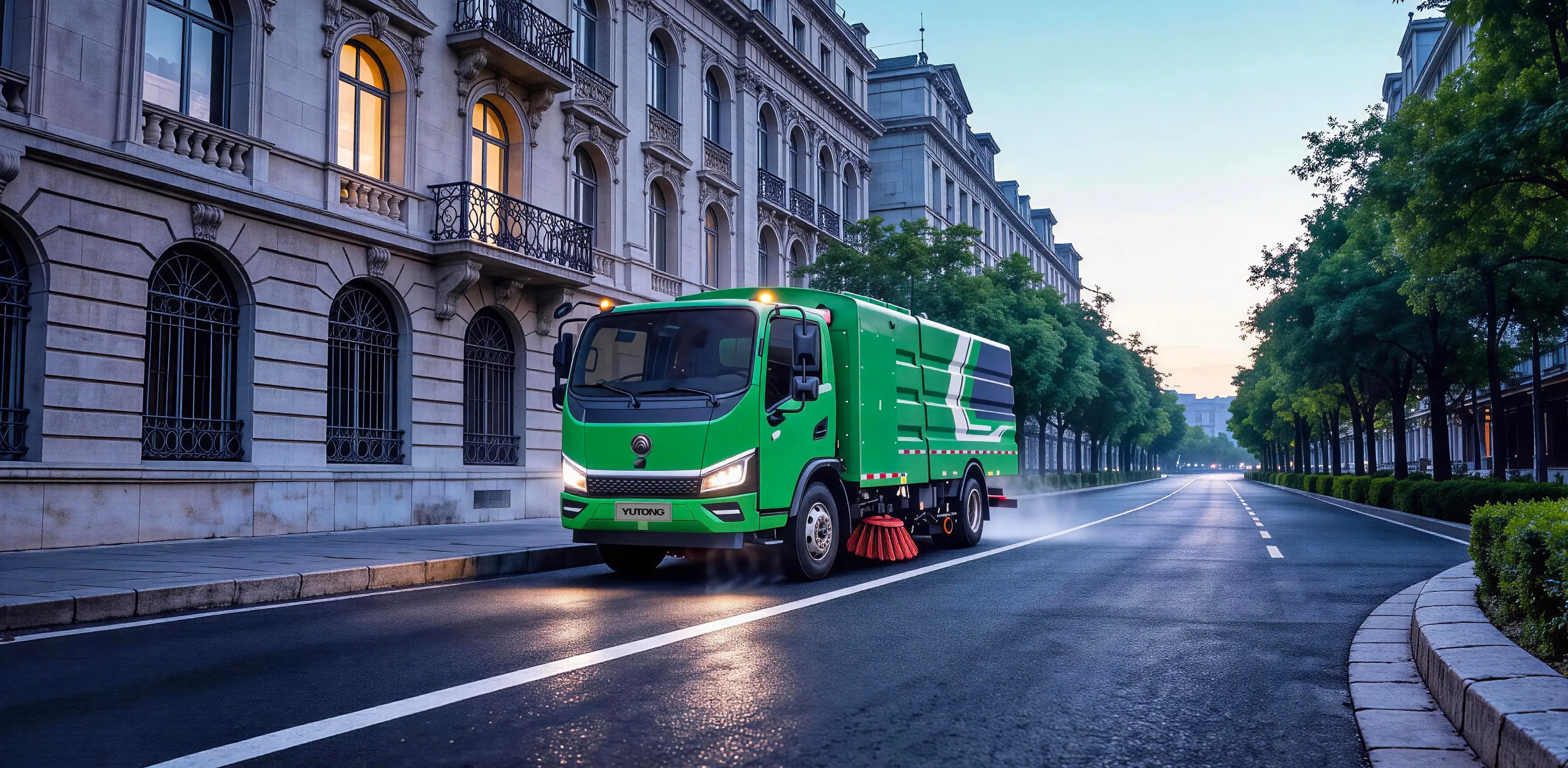 18-Ton Electric Road Sweeping & Washing Truck